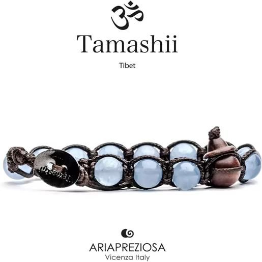 Tamashii bracciale pietra tibetano agata oceano Tamashii unisex 1 giro bhs900-31