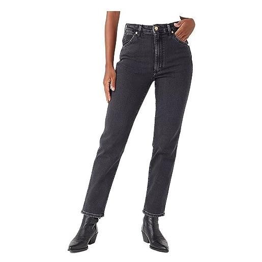 Wrangler walker, jeans donna, nero (black), 33w / 32l