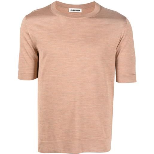 Jil Sander t-shirt girocollo - toni neutri