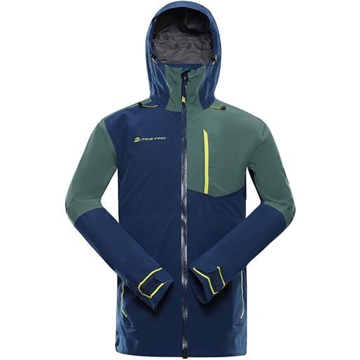 Alpine Pro gor full zip rain jacket blu s uomo
