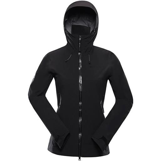Alpine Pro gora full zip rain jacket nero l-l donna