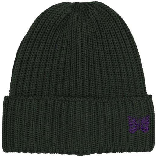NEEDLES cappello in maglia di lana con logo