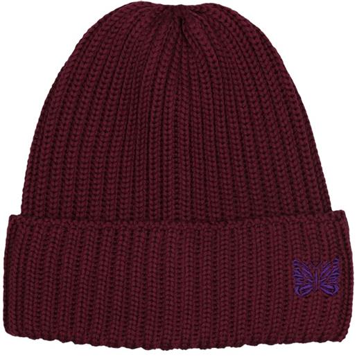 NEEDLES cappello in maglia di lana con logo