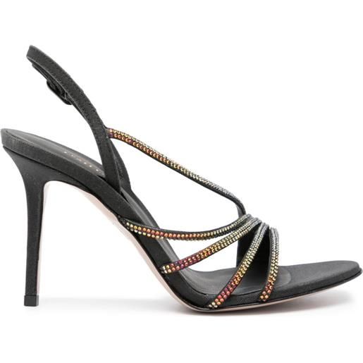 Le Silla sandali scarlet 95mm con strass - nero
