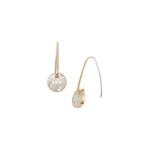 Skagen orecchini da donna agnethe, l: 13mm orecchini in acciaio inox oro, skj1582710