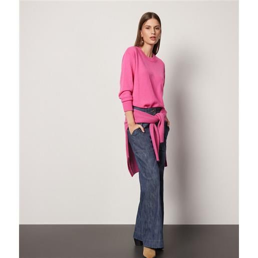 Falconeri maglia girocollo in cashmere ultrasoft rosa delizia