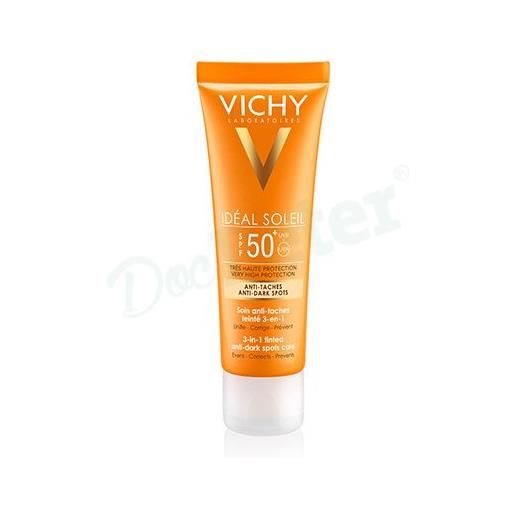 Vichy idéal soleil trattamento anti-macchie colorato 3in1 spf 50+ protezione viso 50 ml