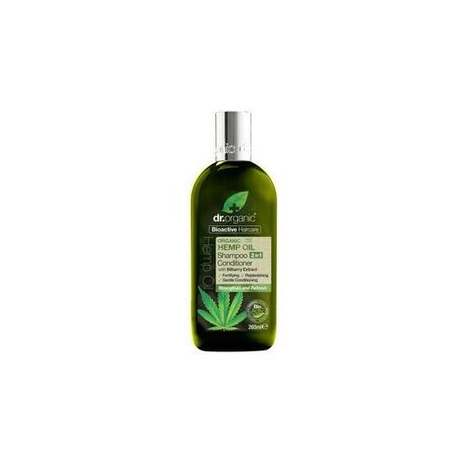 OPTIMA NATURALS SRL dr organic hemp oil olio di canapa shampoo conditioner balsamo 2 in 1 265 ml