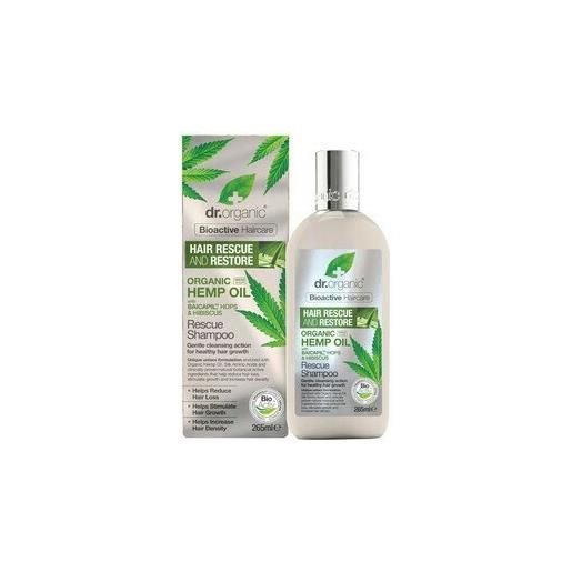 OPTIMA NATURALS SRL dr organic hemp oil olio di canapa rescue shampoo riparatore 265 ml