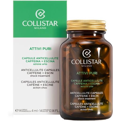 Collistar spa attivo puro caffeina+escina capsule anticellulite 14 capsule