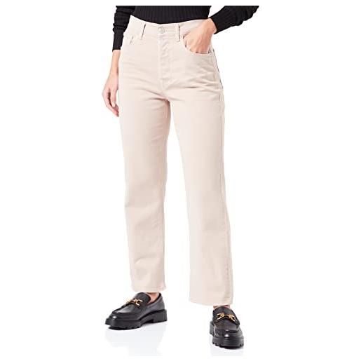 Replay lievitazione jeans, 011 bianco naturale, 32/w reg/regolare donna