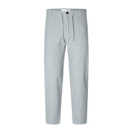 SELECTED HOMME seleted homme slh172-slimtape brody linen pant noos pantaloni chino, incense/dettaglio: mix w. Avena, m uomo