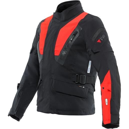 DAINESE - giacca DAINESE - giacca stelvio d-air d-dry xt nero / lava-rosso