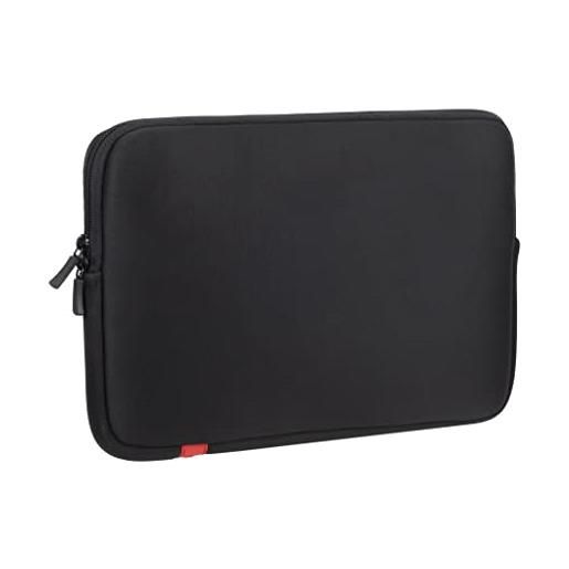 RivaCase® custodia per laptop fino a 13,3 pollici, impermeabile e ultraleggero per notebook - borsa compatta per donne e uomini (nero)
