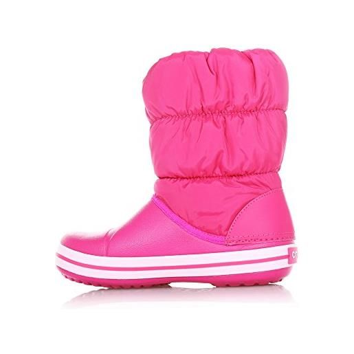 Crocs winter puff boot, stivali unisex - bambini e ragazzi, rosa (candy pink), 24/25 eu