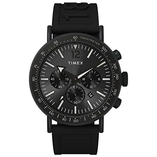 Timex orologio cronografo al quarzo da uomo con cinturino in plastica tw2v71900