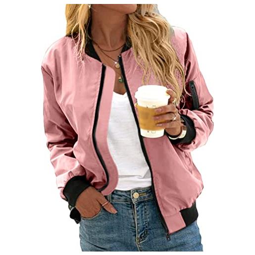 Giacca Bomber Donna Zeagoo - Leggera, Corta E Versatile Per Tutte Le Stagioni - Foto 2