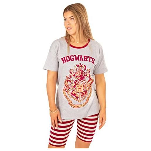 Harry Potter pigiama delle donne adulti t shirt con pantaloncini a ciclo loungew