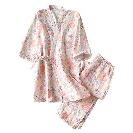 Fancy Pumpkin kimono giapponese da donna pigiama camicia da notte taglia l-a03