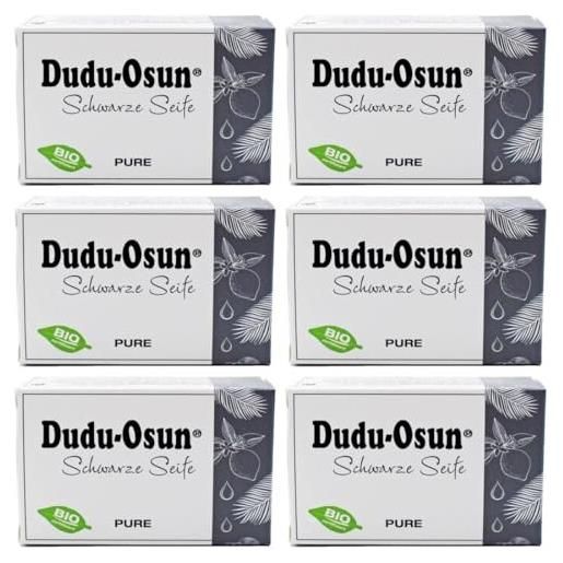 Dudu-osun pure (senza profumo) - sapone nero dall'africa (6 x 150 g)