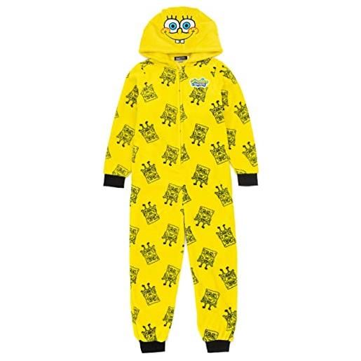 SpongeBob Squarepants onesie pigiama giallo per bambini con personaggi