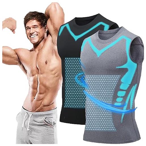 UIRPK 2023 nuova versione vestsky ionic shaping vest by biowang, energxcel ionic shaping vest sleeveless t-shirt (2-b, l)