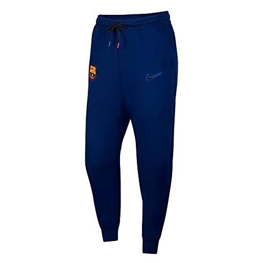 Nike fcb m nsw tch flc jggr pantaloni sportivi, blue void/game royal/black, l uomo
