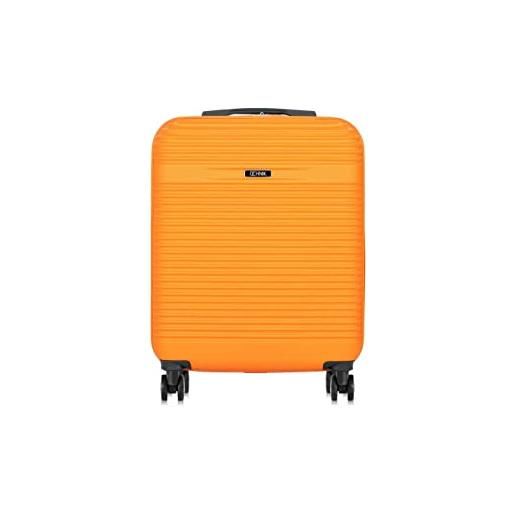 OCHNIK valigia piccola | valigia rigida | materiale: abs | taglia: s | dimensioni: 55x40x20 cm | volume: 33 litri | 4 ruote | alta qualità | arancione