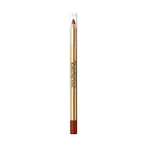 Max Factor, colour elixir lip liner, matita labbra lunga durata, colore intenso, 25 brown n bold