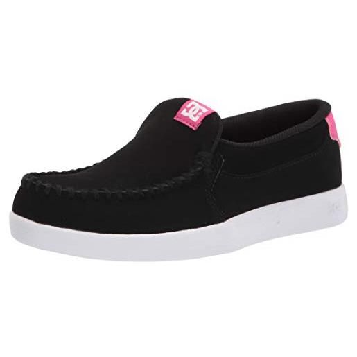 DC Shoes cattivo 2, scarpe da skateboard donna, nero rosa pazzo, 39.5 eu
