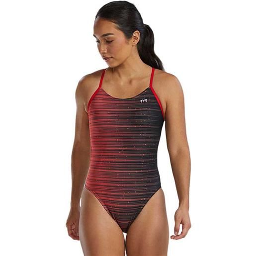 Tyr durafast elite cutoutfit speedwarp swimsuit rosso 26 donna