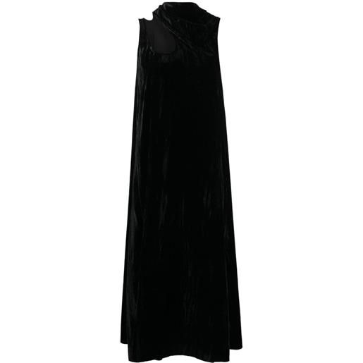 Low Classic abito con dettaglio cut-out - nero