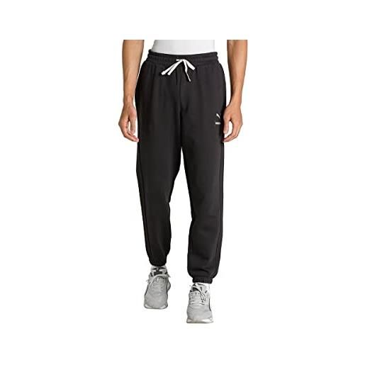 PUMA meglio fl, pantaloni lavorati a maglia uomo, nero phantom, m