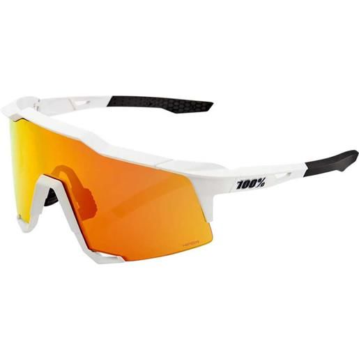 100percent speedcraft sunglasses bianco hiper red multilayer mirror/cat3
