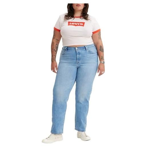 Levi's plus size 501 jeans for women, jeans donna, hollow days plus, 16 s