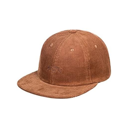 NA PALI billabong - cappellino regolabile da uomo, in velluto a coste, marrone medio, taglia unica