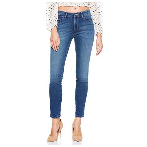 Wrangler skinny jeans, blu (authentic blue), 28w / 34l donna