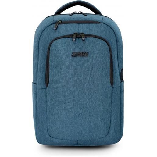 Urban Factory ecb24uf borsa per laptop 35.8 cm (14.1") zaino blu