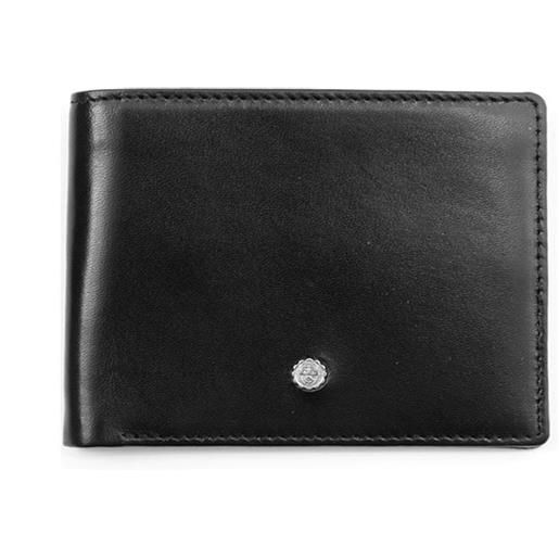 AG Spalding & Bros new century portafogli porta monete e documenti, 6cc, pelle nero