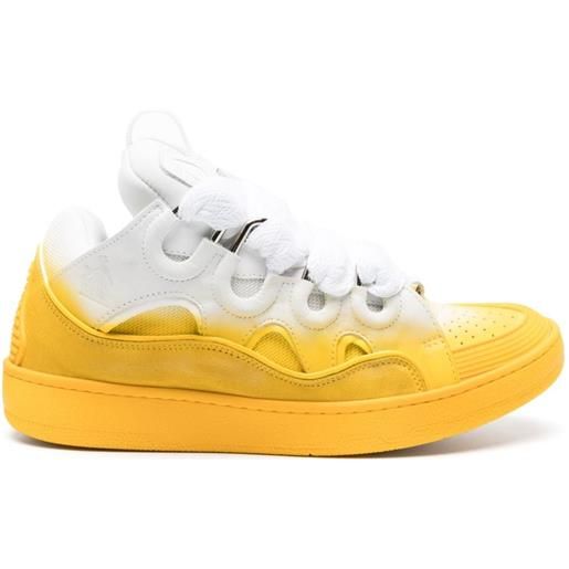 Lanvin sneakers curb con effetto sfumato - giallo