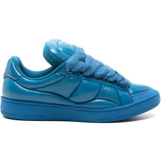 Lanvin sneakers curb xl in pelle - blu