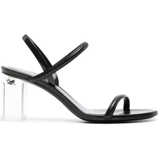 Giorgio Armani sandali con tacco largo - nero
