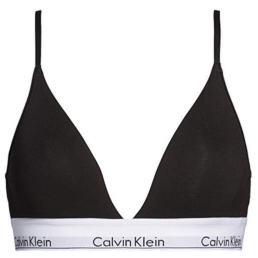 Calvin Klein reggiseno a triangolo donna imbottito, nero (black), s
