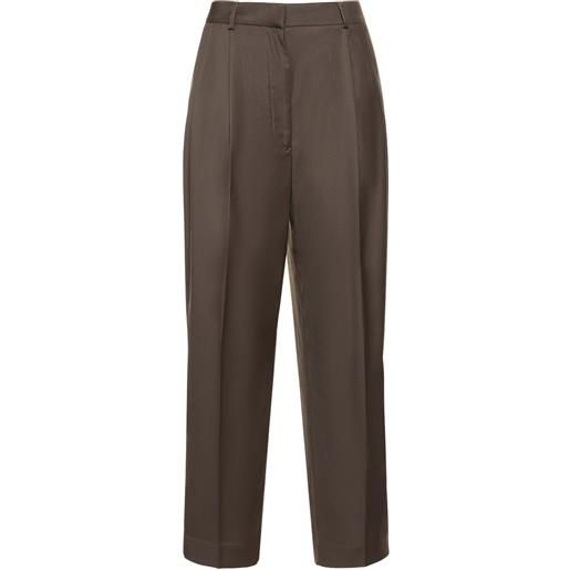TOTEME pantaloni cropped in lana / pinces