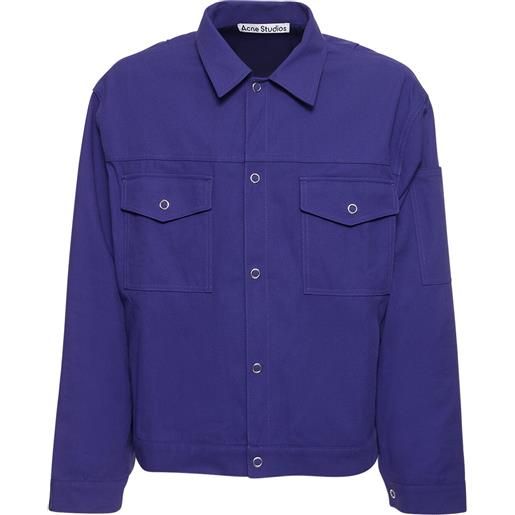 ACNE STUDIOS camicia ourle in twill di misto cotone