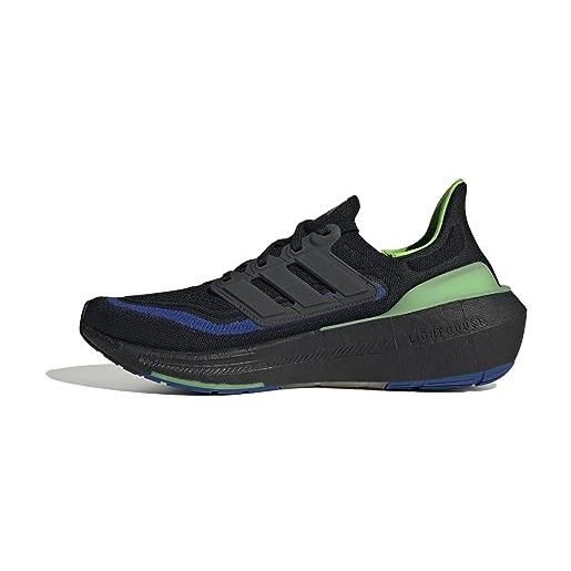 adidas ultraboost light, shoes-low (non football) unisex-adulto, core black/core black/lucid lime, 51 1/3 eu