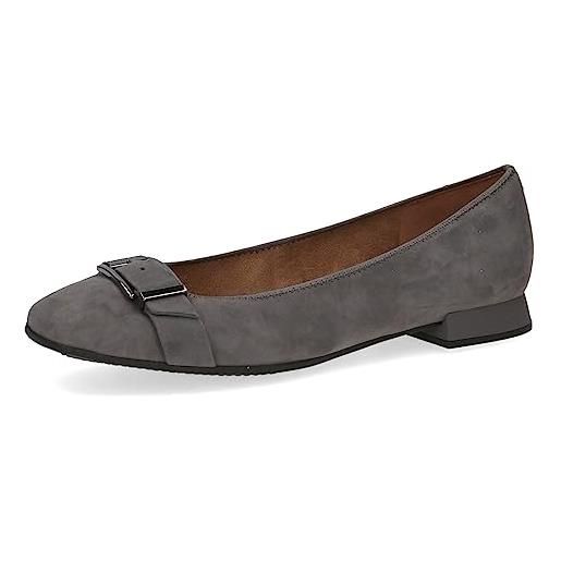 CAPRICE 9-22105-41, ballerine con cinturino donna, nero (black suede), 37 eu