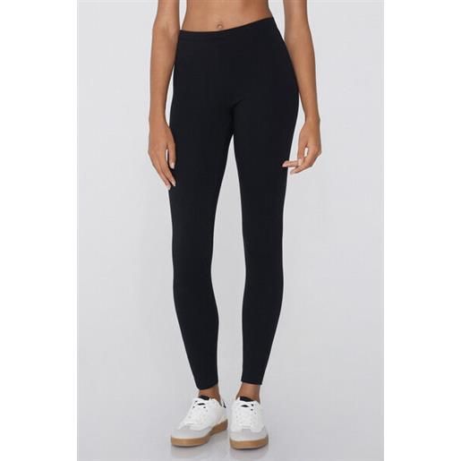 Tezenis leggings termici in cotone donna nero