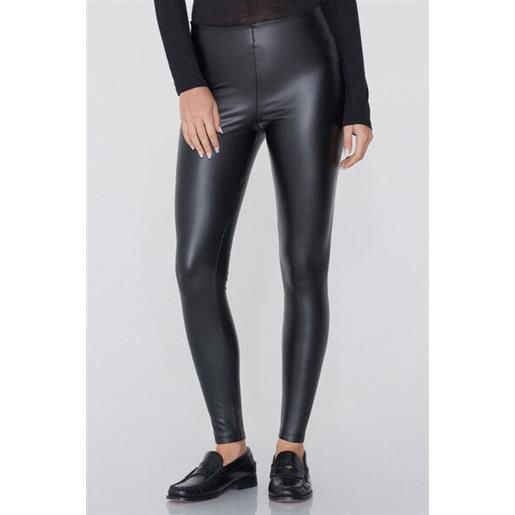Tezenis leggings termici effetto pelle donna nero