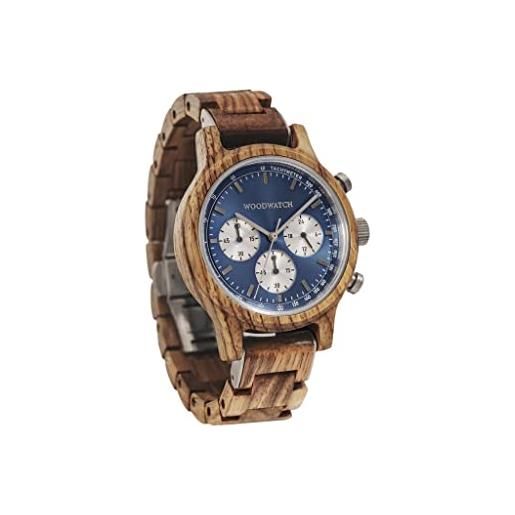 WoodWatch chrono mariner kosso | orologio in legno uomo da polso premium | wood watch for men | orologio resistente e antispruzzo